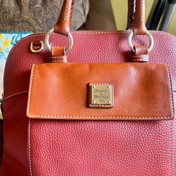 Dooney & Bourke Aubrey Satchel in Terracotta. - Picture 5 of 7